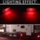 4db piros - Autó LED-es lámpák 10-30V 6 LED-es oldalsó helyzetjelző lámpák Figyelmeztető lámpák teherautó