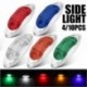 10db Zöld - Autó LED-es lámpák 10-30V 6 LED-es oldalsó helyzetjelző lámpák Figyelmeztető lámpák teherautó