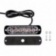 6 LED-es IPX-4 18W Univerzális sokoldalúság Alumínium Strobe Dash Vészvillogó figyelmeztető lámpa autó teherautó