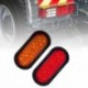 4db piros - Autós kiegészítők 10-30V-os LED-es lámpák 22 LED-es állítható oldalsó helyzetjelző lámpák