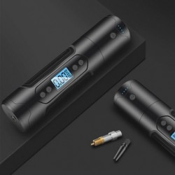 Fekete - Gumiabroncs-felfújó vezeték nélküli hordozható kompresszor digitális autógumiszivattyú 12V 150PSI