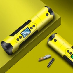 Sárga - Gumiabroncs-felfújó vezeték nélküli hordozható kompresszor digitális autógumiszivattyú 12V 150PSI