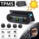 Napelemes TPMS autóguminyomás-érzékelő 4 külső érzékelővel