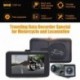 Fekete - Autós DVR vezetõ felvevõ 3 hüvelykes gépjármû kamera LCD kettõs kamera Dashcam mozgásérzékelés