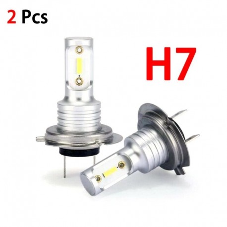 fehér - 360 fokos fényszög H7 LED fényszóró izzók átalakító készlet Hi / Lo fénysugár 55W 8000LM 6000K Super Bright