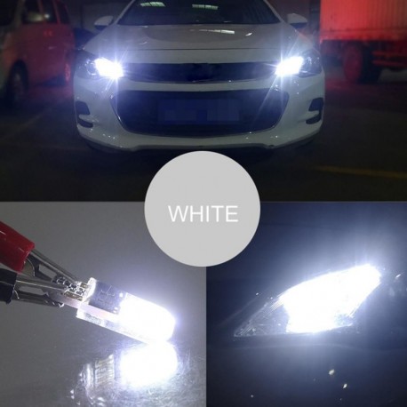 fehér fény - Új 2PCS T10 LED izzó SMD nagy fényerejű 6500K 450LM belső izzó oldalsó jelzőfényekhez olvasólámpák