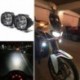 Fekete - Multifunkciós 2db autó motorkerékpár vízálló LED külső lámpák ködlámpa fényszóró lámpa izzók lámpa