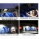 fehér - Praktikus 2PCS 18 LED hibás rendszámtábla lámpa Audi A3 A4 A5 A6 A8 B6 B7 Q7 lámpa izzókhoz