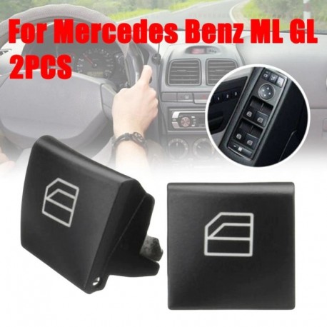 Fekete - Gyári ár 1pár autóablak-kapcsoló javító gombsapka Mercedes Benz ML GL R osztályú W164 W251-hez Gyors