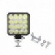 fehér - 48W négyzet alakú fényes LED-es reflektorfény munkalámpa autós terepjáró teherautó vezető ködlámpa