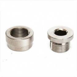 Alacsony ár Univerzális oxigénérzékelő hatcsavaros csavar és anya 304 rozsdamentes acél oxigénérzékelő M18x1,5