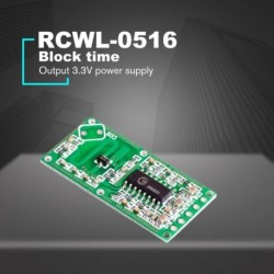 RCWL-0516 Doppler radarérzékelő mozgásérzékelő mikrohullámú modul az Arduino emberi test indukciós kapcsolójának