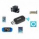 Fekete - USB autós Bluetooth adapter 3,5 mm-es jack Bluetooth vevő vezeték nélküli Bluetooth AUX audio MP3 zenelejátszó
