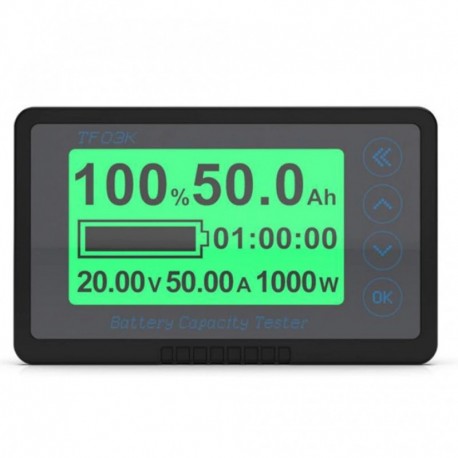 50A - 50A-500A TF03K multifunkciós Coulomb mérő elektromos autó túra autó akkumulátor teljesítmény kapacitás figyelő