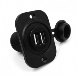 12 V-os szivargyújtó ülés GPS aljzat kettős USB autós töltő mobiltelefon töltő Autós töltő vízálló