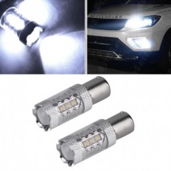 fehér - 1PC 80W 12-24V 1156 chip nagy fényerejű hátsó lámpák BA15S irányjelző fények nagy teljesítményű P21W LED