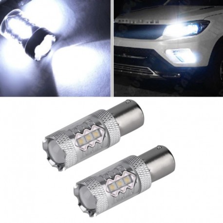 fehér - 1PC 80W 12-24V 1156 chip nagy fényerejű hátsó lámpák BA15S irányjelző fények nagy teljesítményű P21W LED