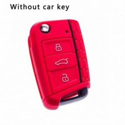 piros - Volkswagen VW for Golf 7 for mk7 for Skoda Octavia A7 for SEAT Leon Ibiza Car-styling Car Remote Controller Cap