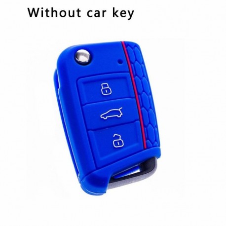 kék - Volkswagen VW for Golf 7 for mk7 for Skoda Octavia A7 for SEAT Leon Ibiza Car-styling Car Remote Controller Cap