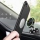 Világító ezüst - Fém autós telefon tartó dupla gömb 360 fokos forgó tapadókorong típusú mágneses mobiltelefon