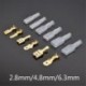 2.8MM - 200 db / 50 pár női férfi lapátos krimpelő csatlakozóhüvely huzal tekercselő csatlakozó 22-16 Awg 2-hoz 2,8 mm