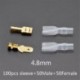 2.8MM - 200 db / 50 pár női férfi lapátos krimpelő csatlakozóhüvely huzal tekercselő csatlakozó 22-16 Awg 2-hoz 2,8 mm