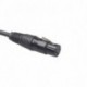 XLR 3 tűs 30 cm-es, egy férfi-kettős női audio adapter kábel a keverő mikrofon teljesítményerősítő audio kábeléhez