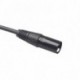 XLR 3 tűs 30 cm-es, egy férfi-kettős női audio adapter kábel a keverő mikrofon teljesítményerősítő audio kábeléhez