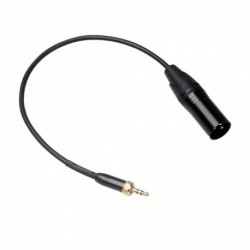 Belső menet 3,5 mm-es férfi-férfi átviteli kábel 30 cm-es vezeték nélküli mikrofon fényképezőgép-felvevő audio
