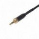 Belső menet 3,5 mm-es férfi-férfi átviteli kábel 30 cm-es vezeték nélküli mikrofon fényképezőgép-felvevő audio