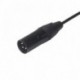 Belső menet 3,5 mm-es férfi-férfi átviteli kábel 30 cm-es vezeték nélküli mikrofon fényképezőgép-felvevő audio