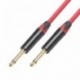 5M - 6,35 mm-es férfi-férfi audio kábel gitár basszus audio kábel hangszer audio tartós zajcsökkentő kábel