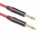 5M - 6,35 mm-es férfi-férfi audio kábel gitár basszus audio kábel hangszer audio tartós zajcsökkentő kábel