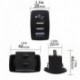 Mobil töltő Univerzális mobiltelefon kettős USB vízálló és porálló berendezés automatikus adapter telefonokhoz