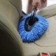 Car Duster Blue kis viaszos kocsi mosható háromszög kefe ABS műanyag fogantyúval ellátott autótisztító kellékekkel