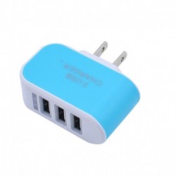 Kína - 3 portos USB töltő gyors töltés hordozható fali töltő cukorka színes telefon töltő adapter univerzális