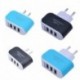 Kína - 3 portos USB töltő gyors töltés hordozható fali töltő cukorka színes telefon töltő adapter univerzális