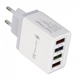 Kína - 4 USB port színes töltő utazási töltőfej indukciós töltő USB gyors mobiltelefon töltő telefon adapter