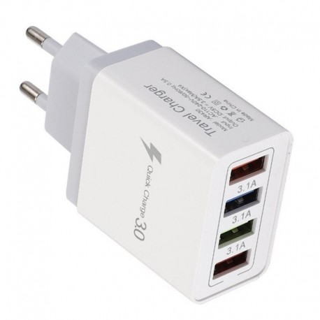 Kína - 4 USB port színes töltő utazási töltőfej indukciós töltő USB gyors mobiltelefon töltő telefon adapter