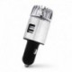 Ezüst - Autós légtisztító ionizáló tisztító kettős USB töltővel és Ionic légfrissítő légtisztítóval