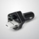 Mini autó MP3 Hans FM adó 3,1A kétportos USB töltő zenelejátszó Támogatja a TF kártya U-lemezt