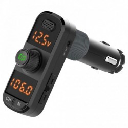 Autós vezeték nélküli MP3-telefon kezek - hívás PD gyors töltés QC3.0 mobiltelefon-töltő kettős kijelzős