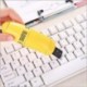 fekete - Hordozható USB porszívó hordozható tartós praktikus és kényelmes alacsony zajszintű laptop USB porszívó