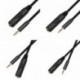 fehér - 3,5 mm-es férfi - 6,35 mm-es női audiokábel dupla árnyékolású audiokábellel a TV-s számítógépes