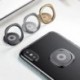 fekete - Ujjgyűrű tartó 360 fokos mobiltelefon okostelefon ujj állvány tartó kerek telefon gyűrű autós tartó állvány