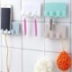 kék - Illessze be a mobiltelefon-töltőállványt Trace 4 Hook Storage Rack Sticky mobiltelefon Ipad töltőállvány fala