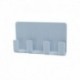 kék - Illessze be a mobiltelefon-töltőállványt Trace 4 Hook Storage Rack Sticky mobiltelefon Ipad töltőállvány fala