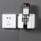 B - Fali szervező tároló doboz Távirányító Fali mobiltelefon aljzat tartó Multifunkcionális töltő tartó