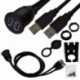 Autó műszerfala süllyesztett USB dokkoló adapter műszerfal panel 3.0 port férfi-női kábel hosszabbító kábel