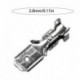 arany 6.3mm 100db - Spade krimpelő terminálok 22-16 Awg 0,5mm2-1,5mm2 elektromos szigetelő hüvely huzal tekercselő